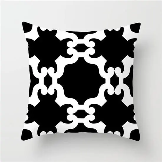 Fuwatacchi Geometric Pattern Cushion Cover Black White Soft Throw Pillow Cover Decorative Sofa Pillow Case Pillowcase Christmas 11