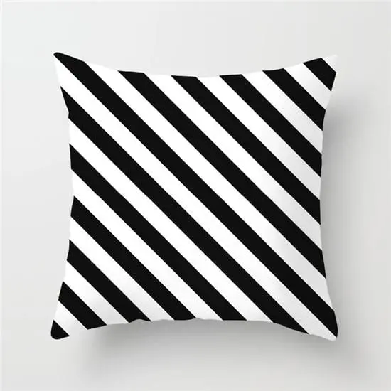 Fuwatacchi Geometric Pattern Cushion Cover Black White Soft Throw Pillow Cover Decorative Sofa Pillow Case Pillowcase Christmas 12