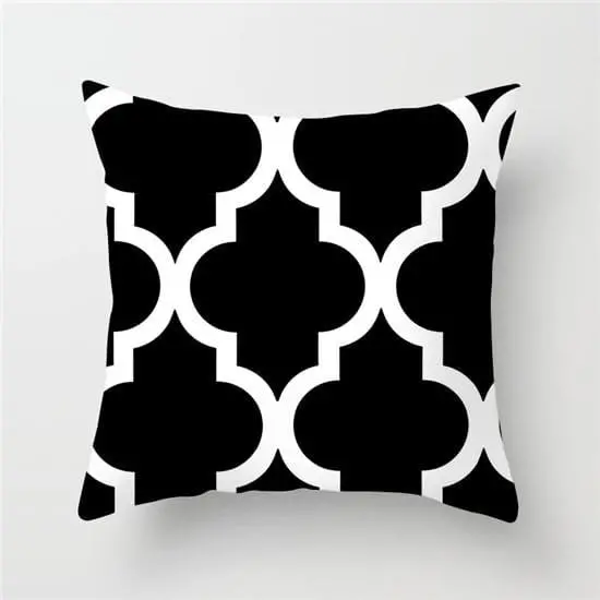 Fuwatacchi Geometric Pattern Cushion Cover Black White Soft Throw Pillow Cover Decorative Sofa Pillow Case Pillowcase Christmas 13