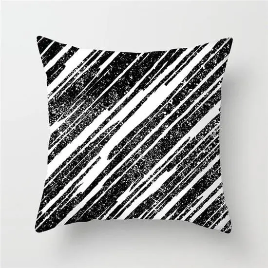 Fuwatacchi Geometric Pattern Cushion Cover Black White Soft Throw Pillow Cover Decorative Sofa Pillow Case Pillowcase Christmas 17