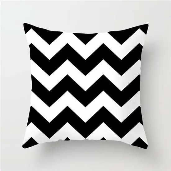 Fuwatacchi Geometric Pattern Cushion Cover Black White Soft Throw Pillow Cover Decorative Sofa Pillow Case Pillowcase Christmas 17