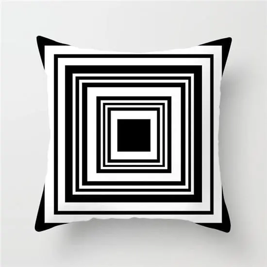 Fuwatacchi Geometric Pattern Cushion Cover Black White Soft Throw Pillow Cover Decorative Sofa Pillow Case Pillowcase Christmas 7