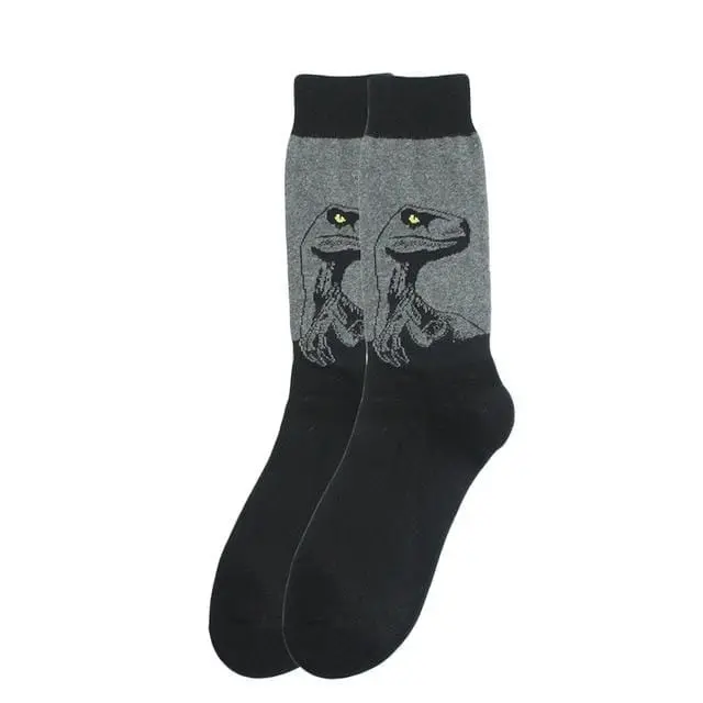 Happy Socks Fashion Hip Hop Skateboard Socks Cotton Cartoon Shark Pig Dog Food Hamburger Pizza Sushi Funny Men Women Calcetines 18
