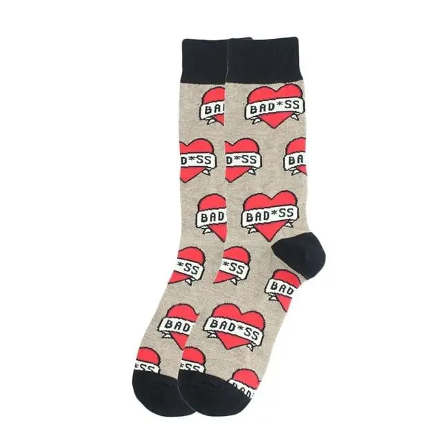 Happy Socks Fashion Hip Hop Skateboard Socks Cotton Cartoon Shark Pig Dog Food Hamburger Pizza Sushi Funny Men Women Calcetines 24
