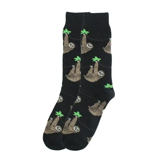 Happy Socks Fashion Hip Hop Skateboard Socks Cotton Cartoon Shark Pig Dog Food Hamburger Pizza Sushi Funny Men Women Calcetines 31