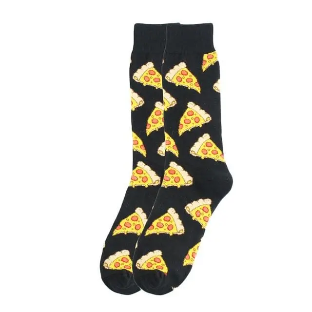 Happy Socks Fashion Hip Hop Skateboard Socks Cotton Cartoon Shark Pig Dog Food Hamburger Pizza Sushi Funny Men Women Calcetines 32