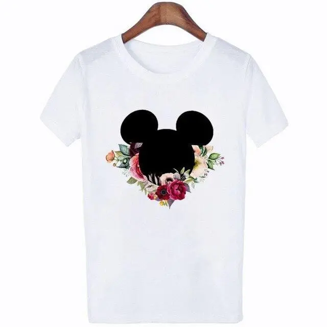 Harajuku Graphic Tee – Casual Short-Sleeve Cotton Top for Women