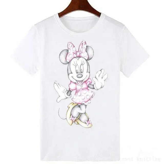 Harajuku Graphic Tee – Casual Short-Sleeve Cotton Top for Women