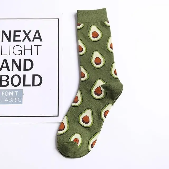 Harajuku Happy Socks Men's Funny Combed Cotton Dress Casual Wedding Socks Colorful Novelty Skateboard Socks Men Snack Pattern 17
