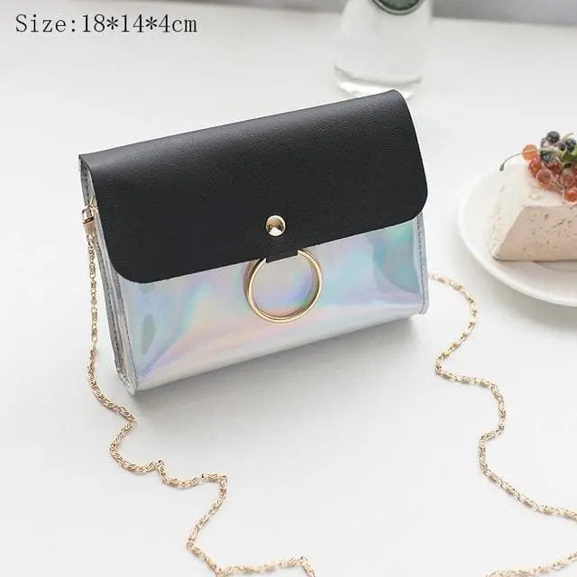 High Quality Sweet Lace Round Handbags 2019 Pu Leather Women Crossbody Bags Female Fashion Small Fresh Flower Chain Shoulder Bag 3
