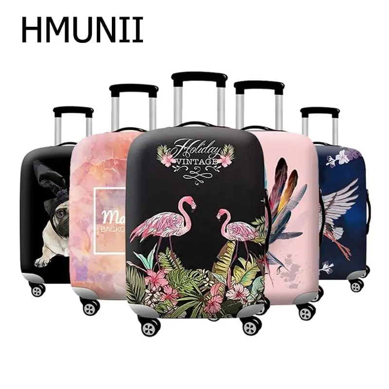 Hmunii New Thicker Travel Luggage Suitcase Protective Cover For Trunk Case Apply To 18''-32'' Suitcase Cover Elastic Perfectly 1