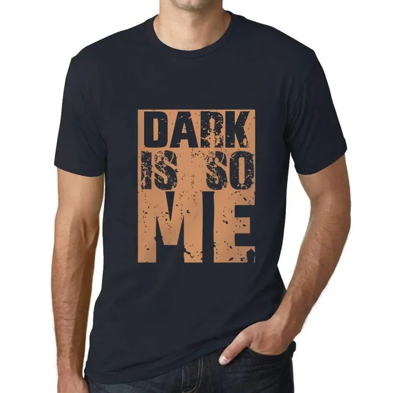 Homme T-Shirt Graphique Dark Is So Me Marine 1