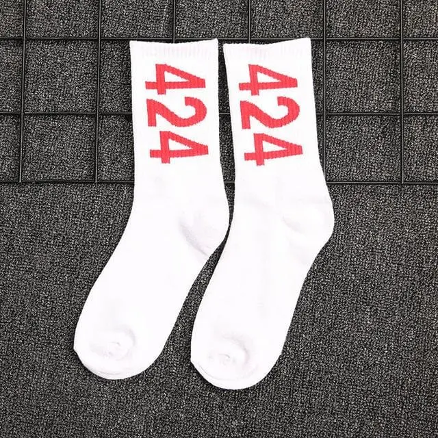 Ins Estilo De Los Hombres/Calcetines De Las Mujeres De Europa Y Los Estados Unidos Nueva Marea De Algodón Calcetines En El Tubo Largo Streetwear Hip Hop Calcetines De Skateboarding 10