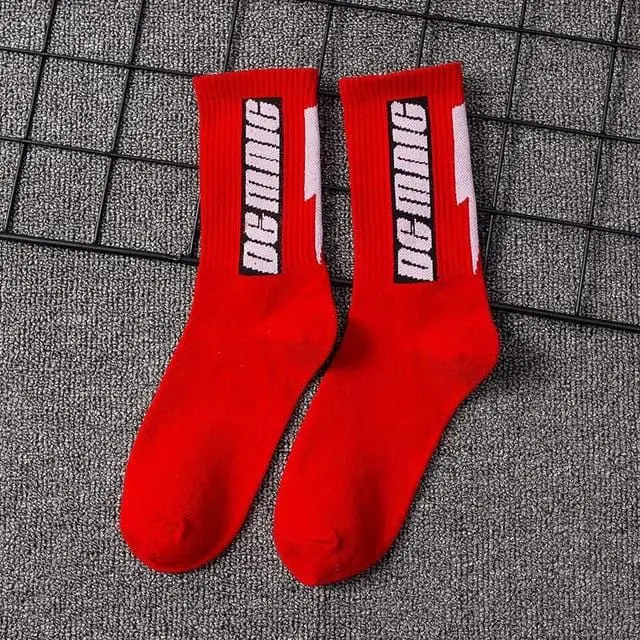 Ins Estilo De Los Hombres/Calcetines De Las Mujeres De Europa Y Los Estados Unidos Nueva Marea De Algodón Calcetines En El Tubo Largo Streetwear Hip Hop Calcetines De Skateboarding 11