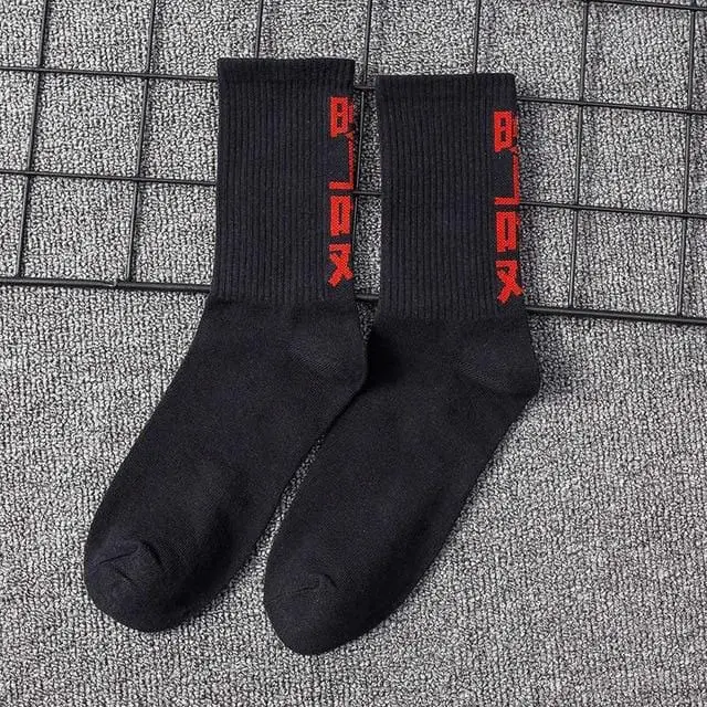 Ins Estilo De Los Hombres/Calcetines De Las Mujeres De Europa Y Los Estados Unidos Nueva Marea De Algodón Calcetines En El Tubo Largo Streetwear Hip Hop Calcetines De Skateboarding 12