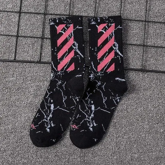 Ins Estilo De Los Hombres/Calcetines De Las Mujeres De Europa Y Los Estados Unidos Nueva Marea De Algodón Calcetines En El Tubo Largo Streetwear Hip Hop Calcetines De Skateboarding 14