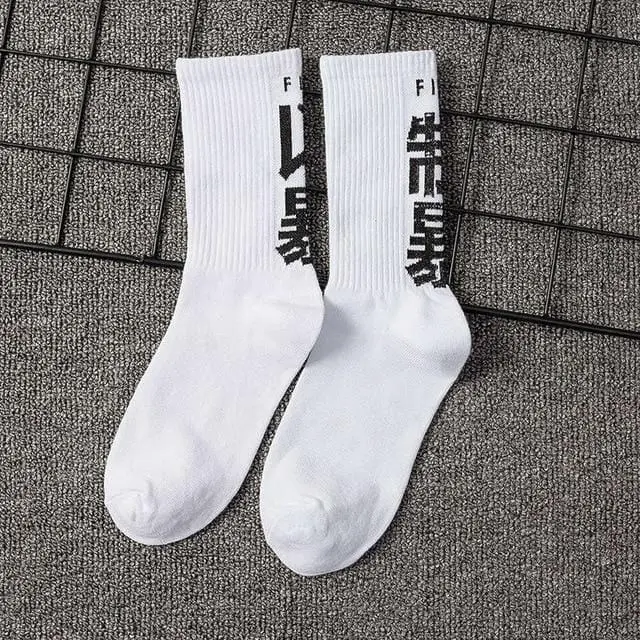 Ins Estilo De Los Hombres/Calcetines De Las Mujeres De Europa Y Los Estados Unidos Nueva Marea De Algodón Calcetines En El Tubo Largo Streetwear Hip Hop Calcetines De Skateboarding 14