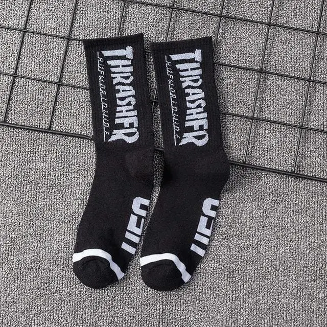 Ins Estilo De Los Hombres/Calcetines De Las Mujeres De Europa Y Los Estados Unidos Nueva Marea De Algodón Calcetines En El Tubo Largo Streetwear Hip Hop Calcetines De Skateboarding 15
