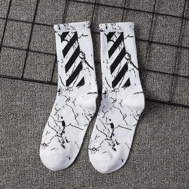 Ins Estilo De Los Hombres/Calcetines De Las Mujeres De Europa Y Los Estados Unidos Nueva Marea De Algodón Calcetines En El Tubo Largo Streetwear Hip Hop Calcetines De Skateboarding 18