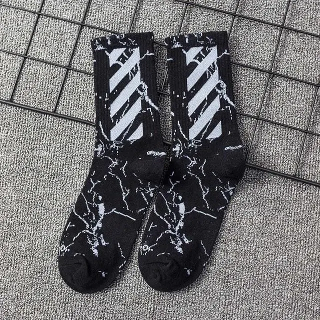 Ins Estilo De Los Hombres/Calcetines De Las Mujeres De Europa Y Los Estados Unidos Nueva Marea De Algodón Calcetines En El Tubo Largo Streetwear Hip Hop Calcetines De Skateboarding 6
