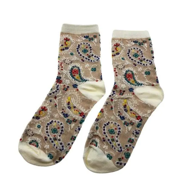 Jeseca 1 Pair Cotton Socks For Women Print Autumn Winter Warmer Sock Japanese Kawaii Girls Cute Sock For Ladies Christmas Gifts 3