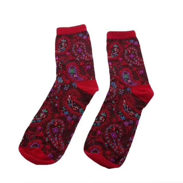 Jeseca 1 Pair Cotton Socks For Women Print Autumn Winter Warmer Sock Japanese Kawaii Girls Cute Sock For Ladies Christmas Gifts 6