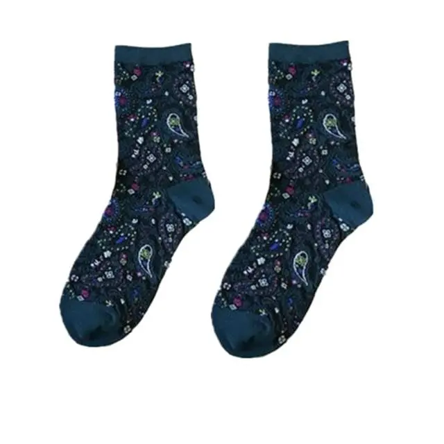 Jeseca 1 Pair Cotton Socks For Women Print Autumn Winter Warmer Sock Japanese Kawaii Girls Cute Sock For Ladies Christmas Gifts 6