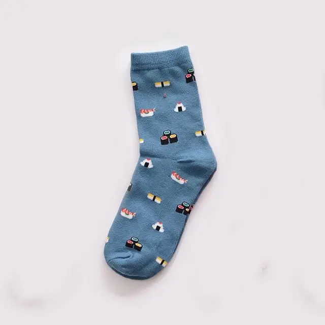 Jeseca Winter Warm Socks For Women Cartoon Animal Print Japanese Kawaii Girls Cute Sock Female Harajuku Vintage Streetwear Sock 2