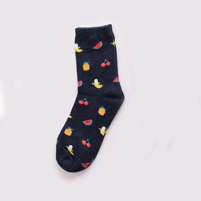 Jeseca Winter Warm Socks For Women Cartoon Animal Print Japanese Kawaii Girls Cute Sock Female Harajuku Vintage Streetwear Sock 4