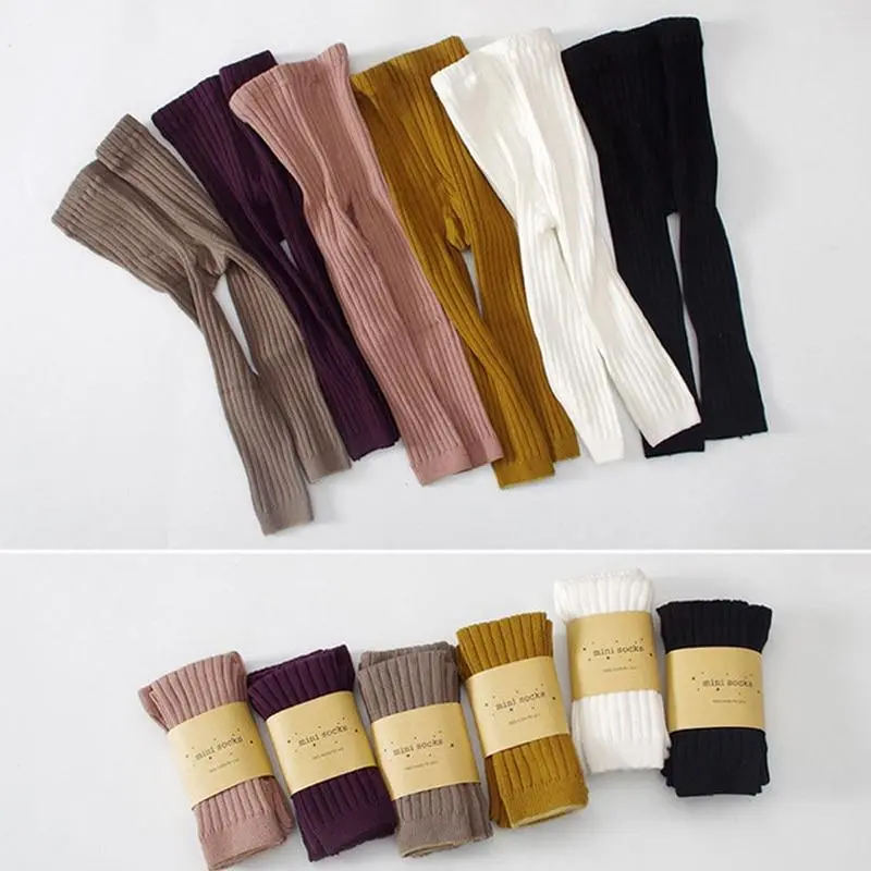 Kid Leggings For Girls Cotton 2019 Infant Baby Toddler Newborn Boys Solid Casual Stockings Children 0-5T Winter Warm Pantyhose 1