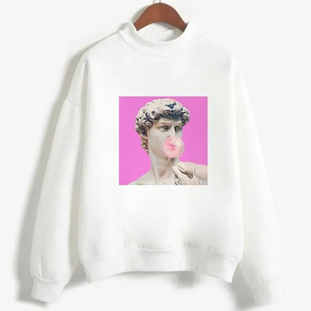 Kpop Fashion Hoodies Van Gogh Art Oil Paint Harajuku Michelangelo Ulzzang Vintage Long Sleeve Hoody Ladies Oversized Sweatshirt 11