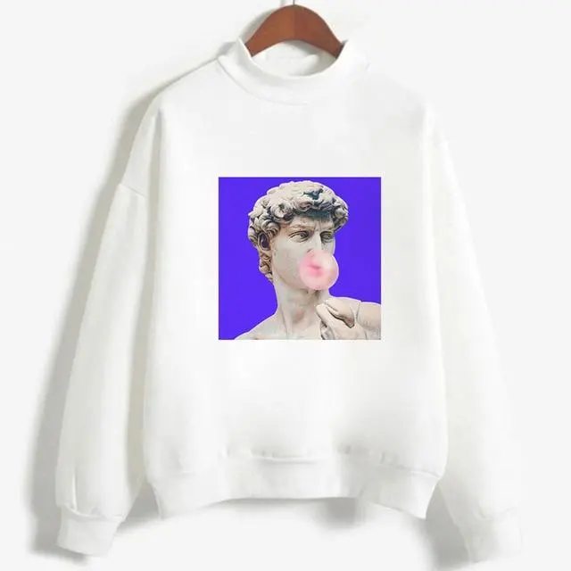 Kpop Fashion Hoodies Van Gogh Art Oil Paint Harajuku Michelangelo Ulzzang Vintage Long Sleeve Hoody Ladies Oversized Sweatshirt 20