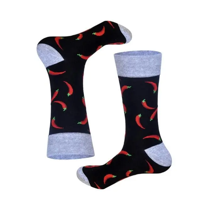 Lionzone 2019 Newly Men Socks Cotton Casual Personality Design Hip Hop Streetwear Happy Socks Gifts For Men Brand Quality 15