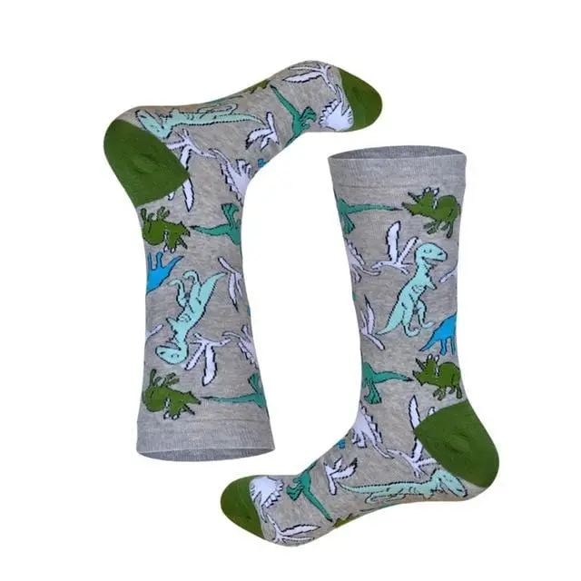 Lionzone 2019 Newly Men Socks Cotton Casual Personality Design Hip Hop Streetwear Happy Socks Gifts For Men Brand Quality 17