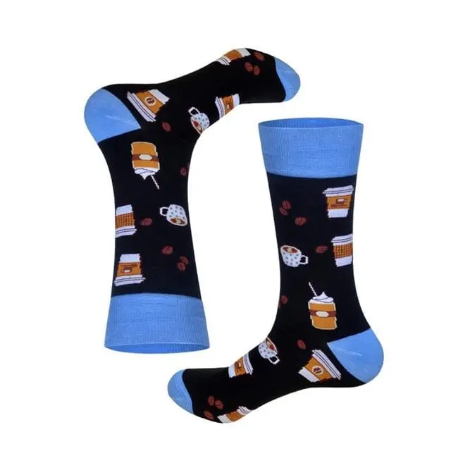 Lionzone 2019 Newly Men Socks Cotton Casual Personality Design Hip Hop Streetwear Happy Socks Gifts For Men Brand Quality 22