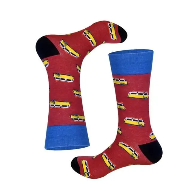 Lionzone 2019 Newly Men Socks Cotton Casual Personality Design Hip Hop Streetwear Happy Socks Gifts For Men Brand Quality 28