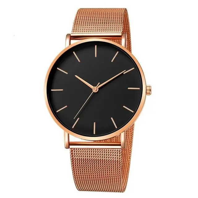 Luxury Watch Men Mesh Ultra-Thin Stainless Steel Quartz Wrist Watch Male Clock Reloj Hombre Relogio Masculino Free Shipping 10