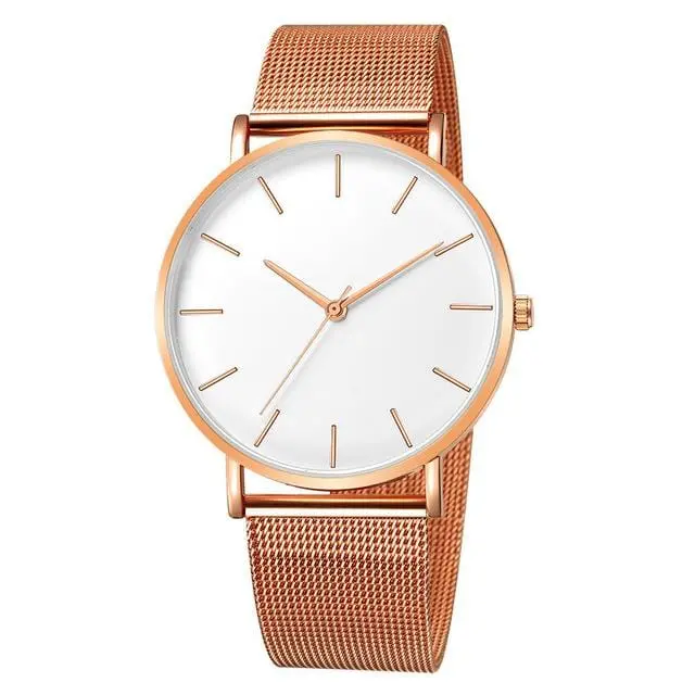 Luxury Watch Men Mesh Ultra-Thin Stainless Steel Quartz Wrist Watch Male Clock Reloj Hombre Relogio Masculino Free Shipping 9