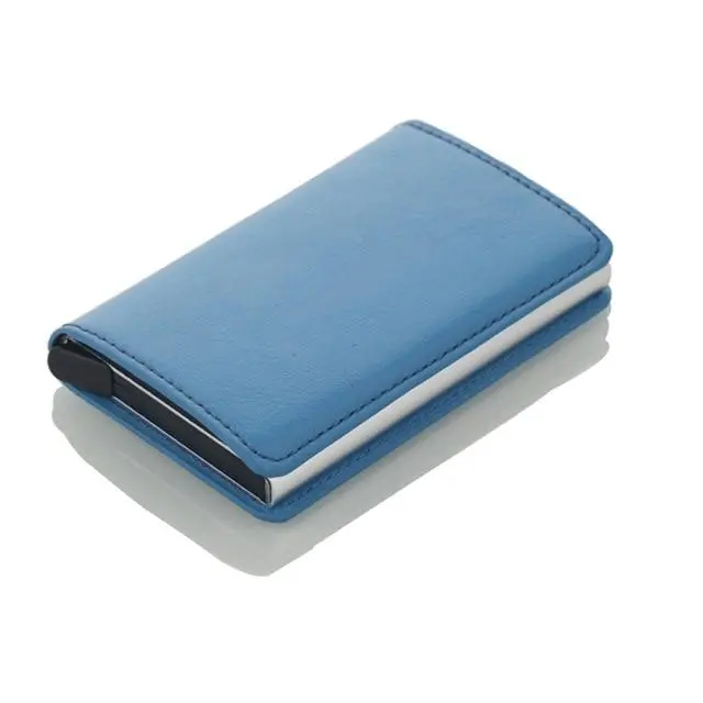 Men Credit Card Holders Business Id Card Case Fashion Automatic Rfid Card Holder Aluminium Bank Card Wallets 10