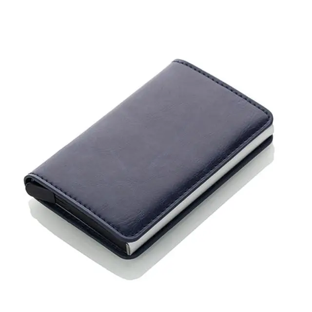 Men Credit Card Holders Business Id Card Case Fashion Automatic Rfid Card Holder Aluminium Bank Card Wallets 12