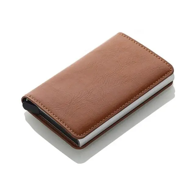 Men Credit Card Holders Business Id Card Case Fashion Automatic Rfid Card Holder Aluminium Bank Card Wallets 13
