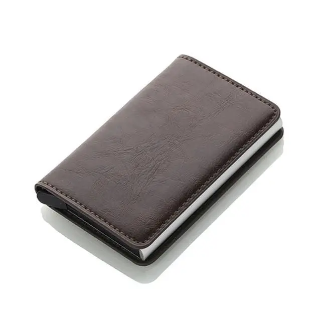 Men Credit Card Holders Business Id Card Case Fashion Automatic Rfid Card Holder Aluminium Bank Card Wallets 14