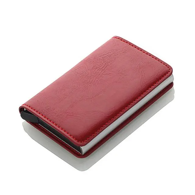 Men Credit Card Holders Business Id Card Case Fashion Automatic Rfid Card Holder Aluminium Bank Card Wallets 4