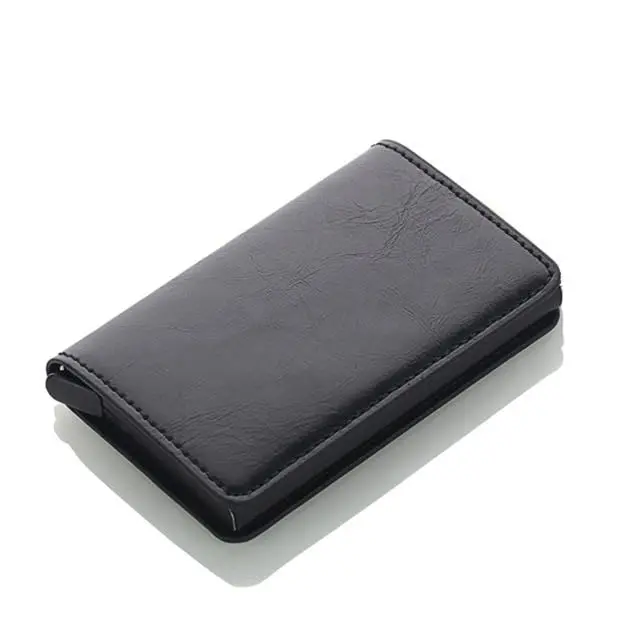 Men Credit Card Holders Business Id Card Case Fashion Automatic Rfid Card Holder Aluminium Bank Card Wallets 9