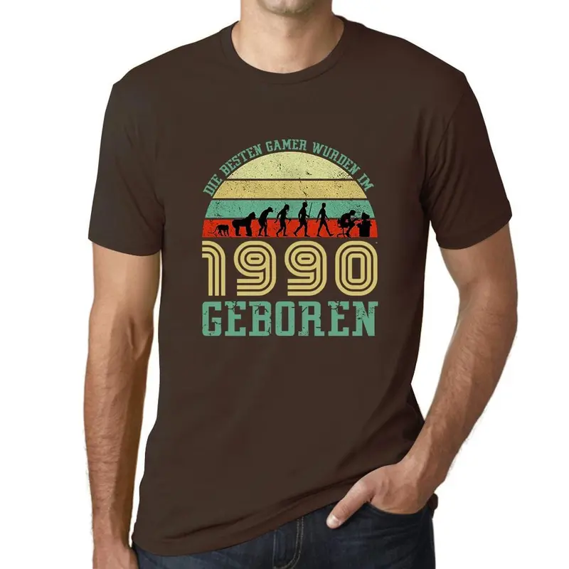 Men’s ‘Die Besten Gamer Geboren’ T-Shirt – Celebratory Gamer Origin Humor Tee