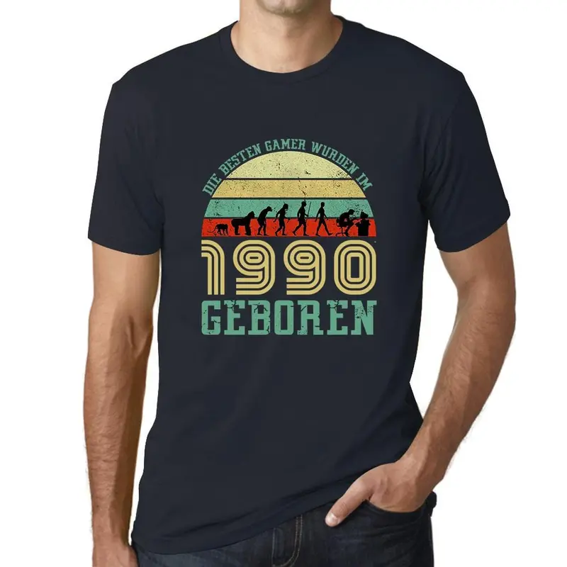 Men’s ‘Die Besten Gamer Geboren’ T-Shirt – Celebratory Gamer Origin Humor Tee