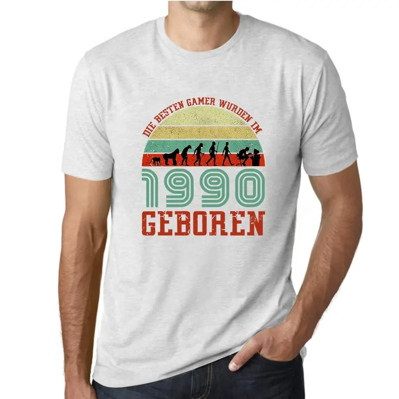 Men’s ‘Die Besten Gamer Geboren’ T-Shirt – Celebratory Gamer Origin Humor Tee