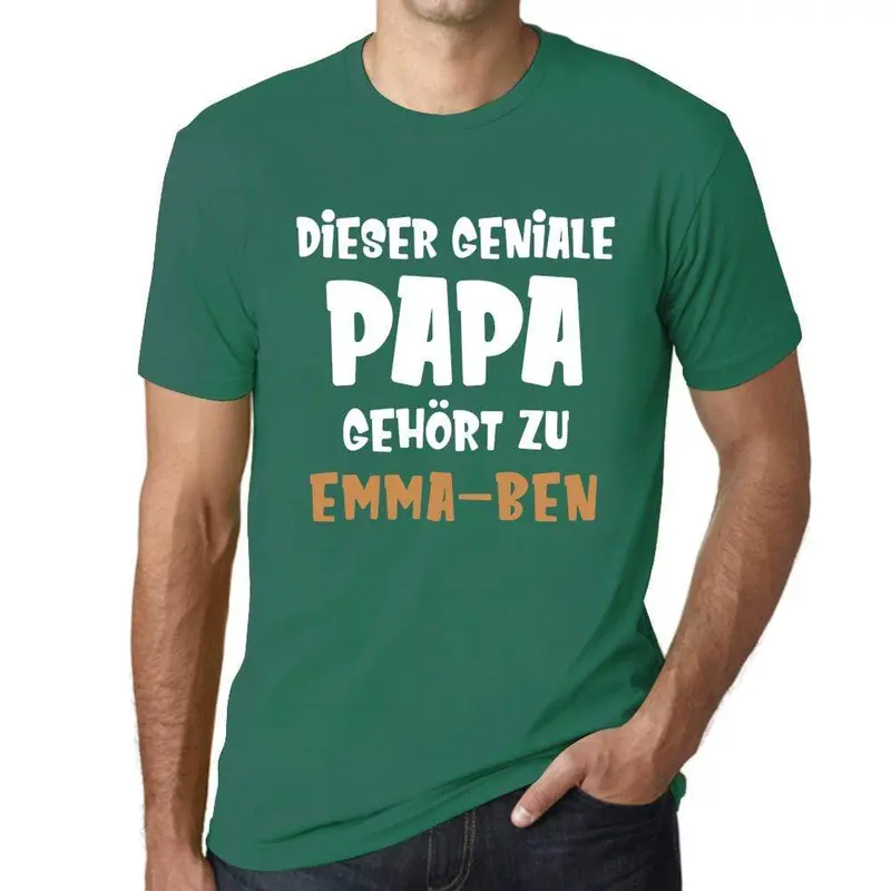 Men’s ‘Dieser Geniale Papa Gehört Zu Mir’ T-Shirt – Playful Fatherhood Gift Tee