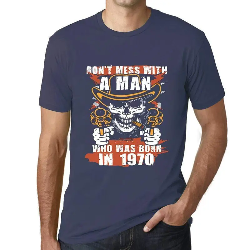 Men’s ‘Don’t Mess With Me’ Born Tough Graphic T-Shirt – Bold Statement Tee