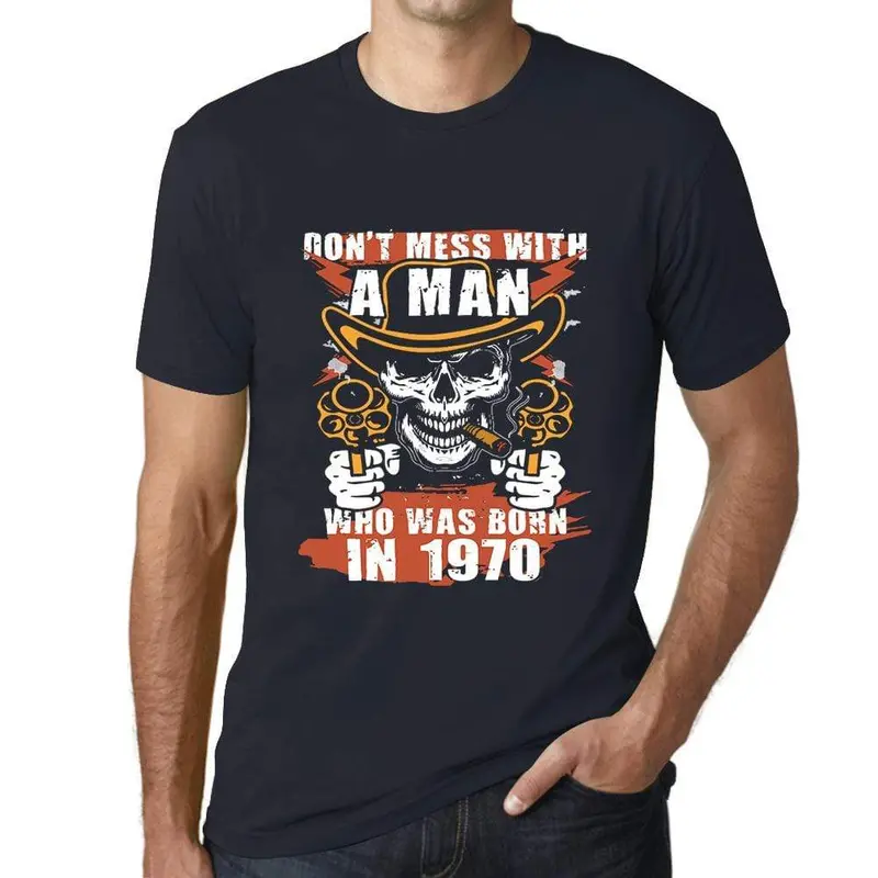 Men’s ‘Don’t Mess With Me’ Born Tough Graphic T-Shirt – Bold Statement Tee